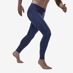 CEP Cold Weather Tights Mens Small Navy Blue Compression Running Leggings